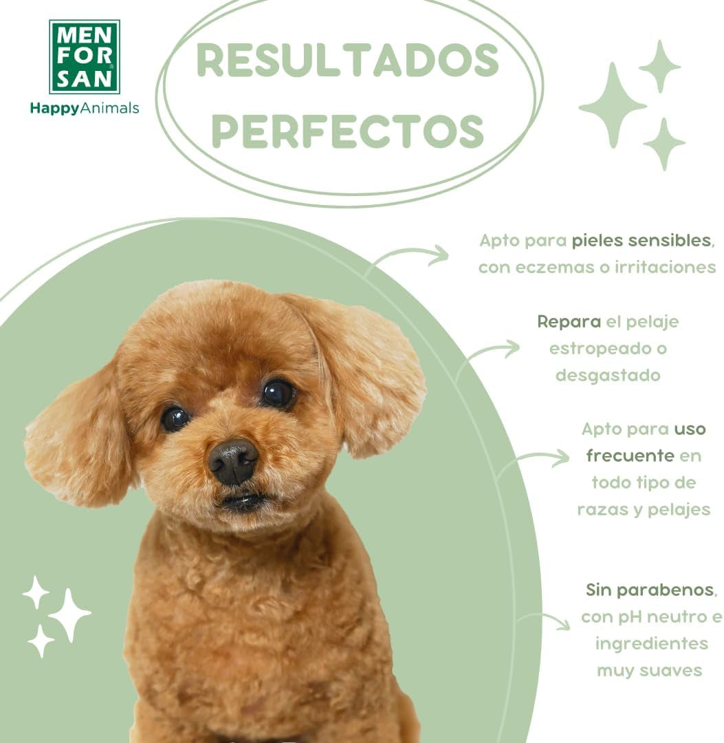 MENFORSAN Champú Aloe Vera Para Perros | Hidrata En Profundidad | Acción anti Irritaciones Y anti Eczemas | 100% Natural | Herbácea | 1L