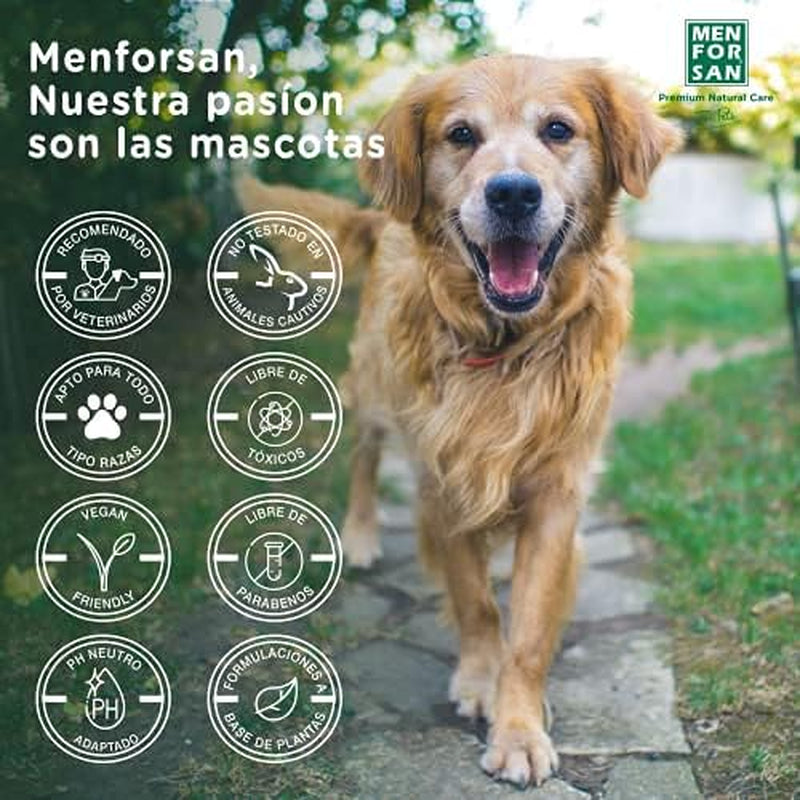 MENFORSAN Champú Aloe Vera Para Perros | Hidrata En Profundidad | Acción anti Irritaciones Y anti Eczemas | 100% Natural | Herbácea | 1L